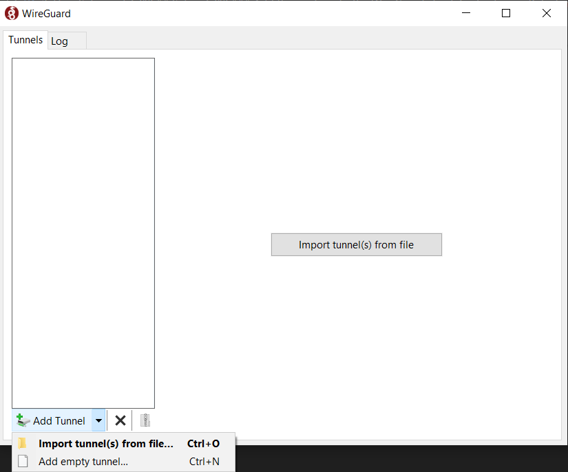 Wireguard tutorial empty tunnel
